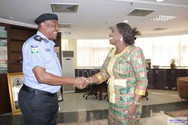 Photos: Police IG Solomon Arase Visits Minister Of Finance, Kemi Adeosun